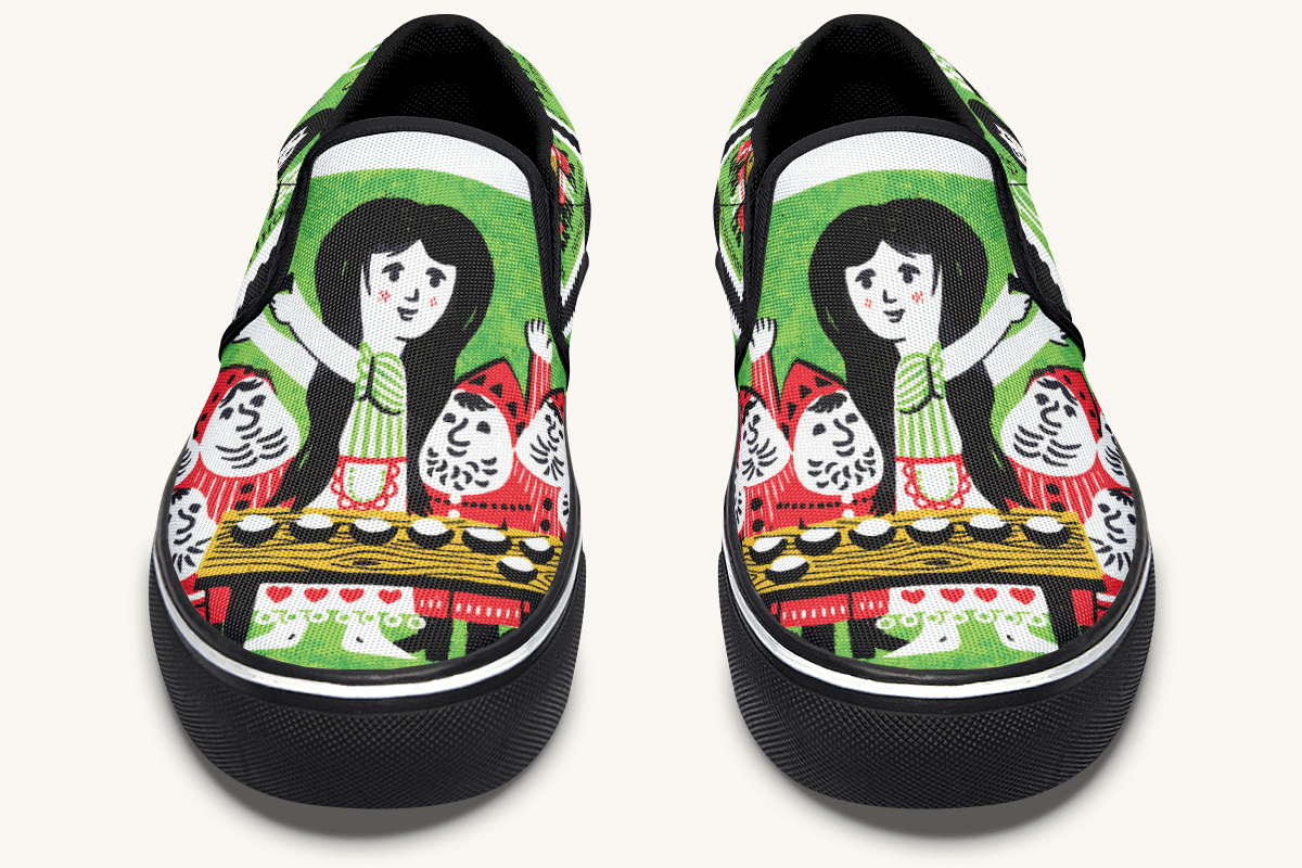 Seven Voices One Heart Slip On Shoes - Jaded Lament