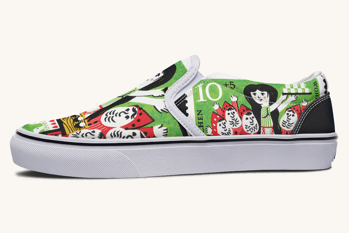 Seven Voices One Heart Slip On Shoes - Jaded Lament