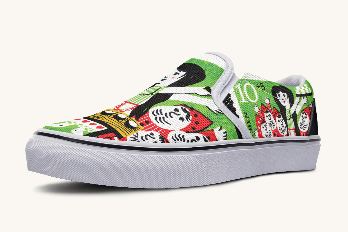 Seven Voices One Heart Slip On Shoes - Jaded Lament