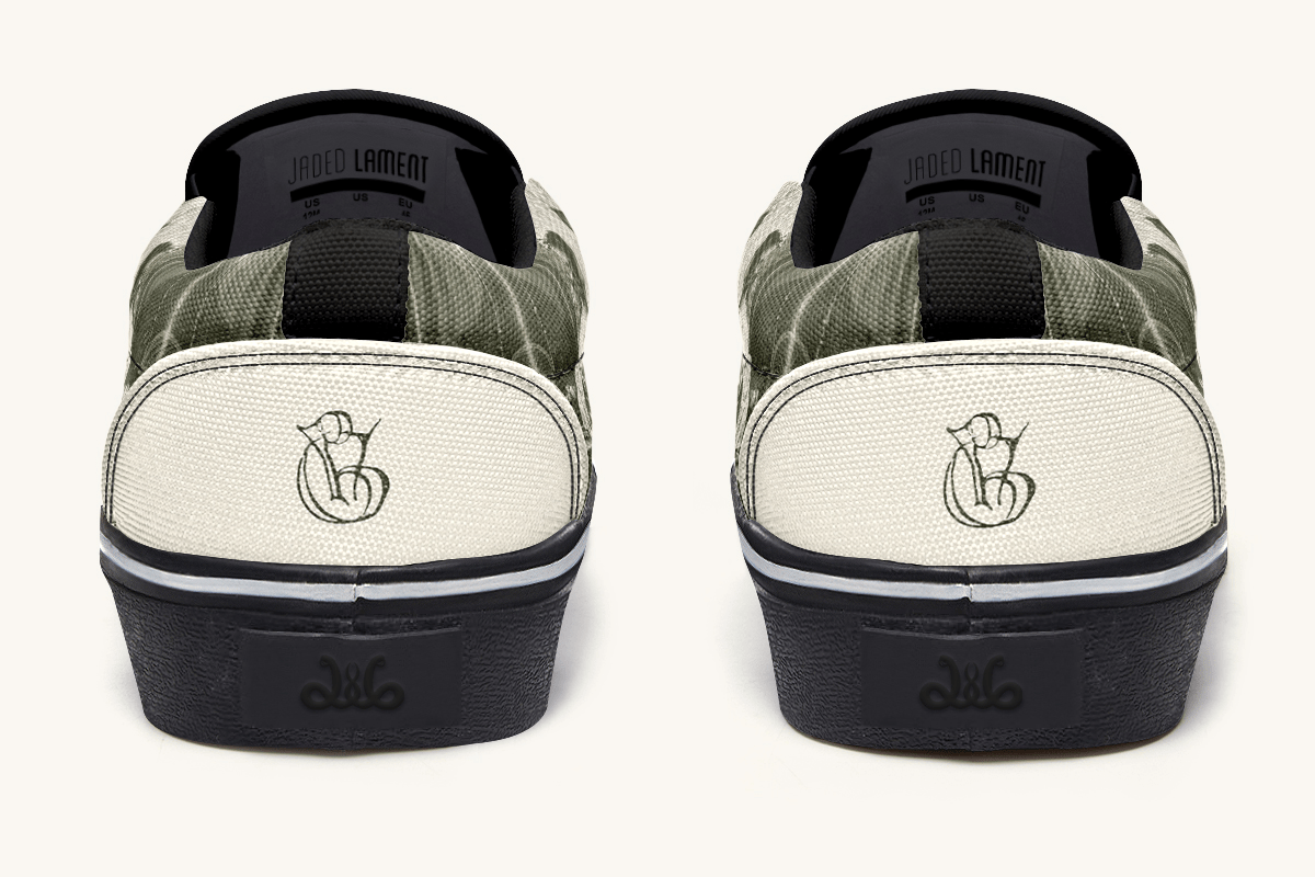 The Bear Shall Be Thy Choice (Cream) Slip On Shoes - Jaded Lament