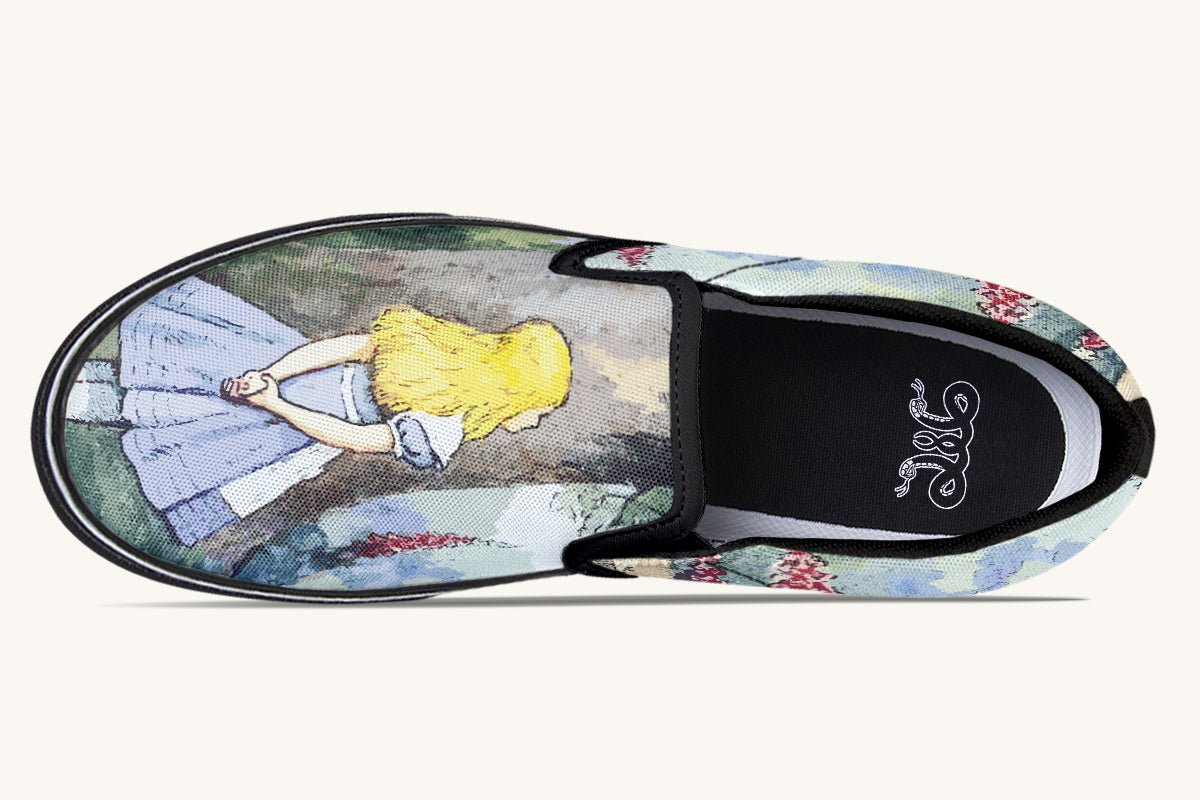 The Grin in the Trees Slip On Shoes - Jaded Lament