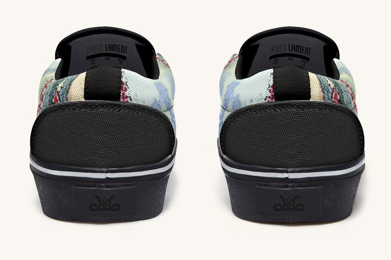 The Grin in the Trees Slip On Shoes - Jaded Lament