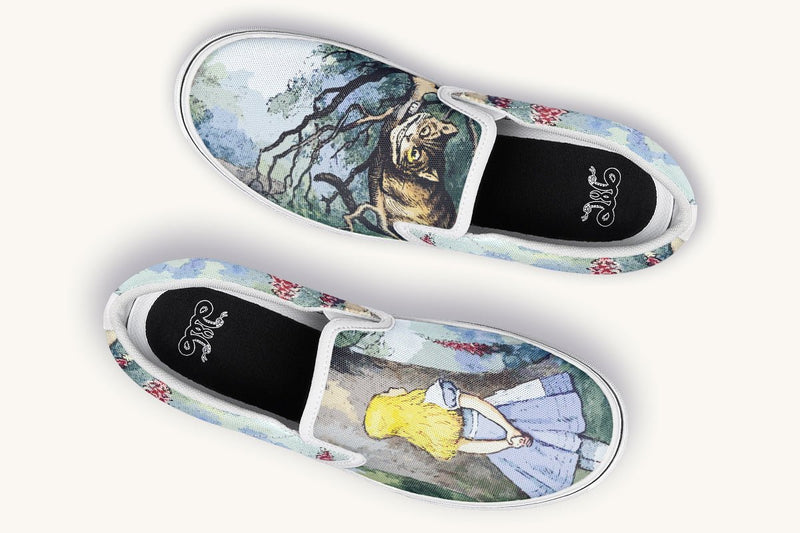 The Grin in the Trees Slip On Shoes - Jaded Lament