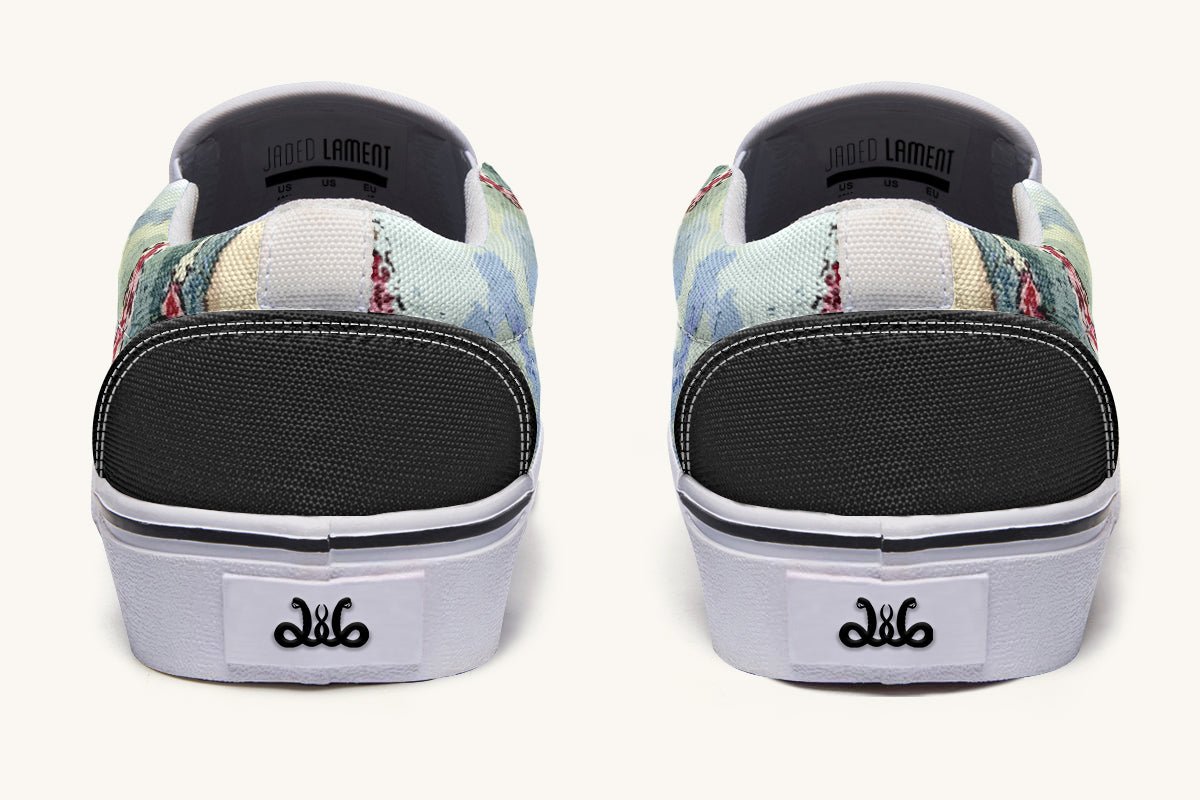 The Grin in the Trees Slip On Shoes - Jaded Lament