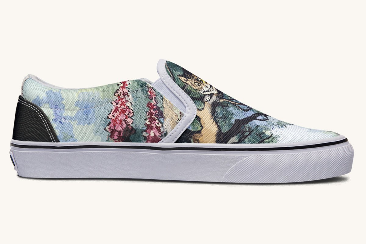 The Grin in the Trees Slip On Shoes - Jaded Lament