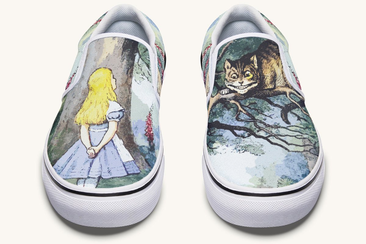 The Grin in the Trees Slip On Shoes - Jaded Lament