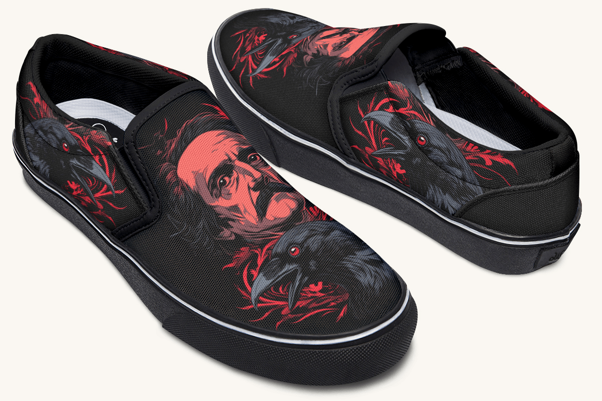 The Raven Slip On Shoes - Jaded Lament