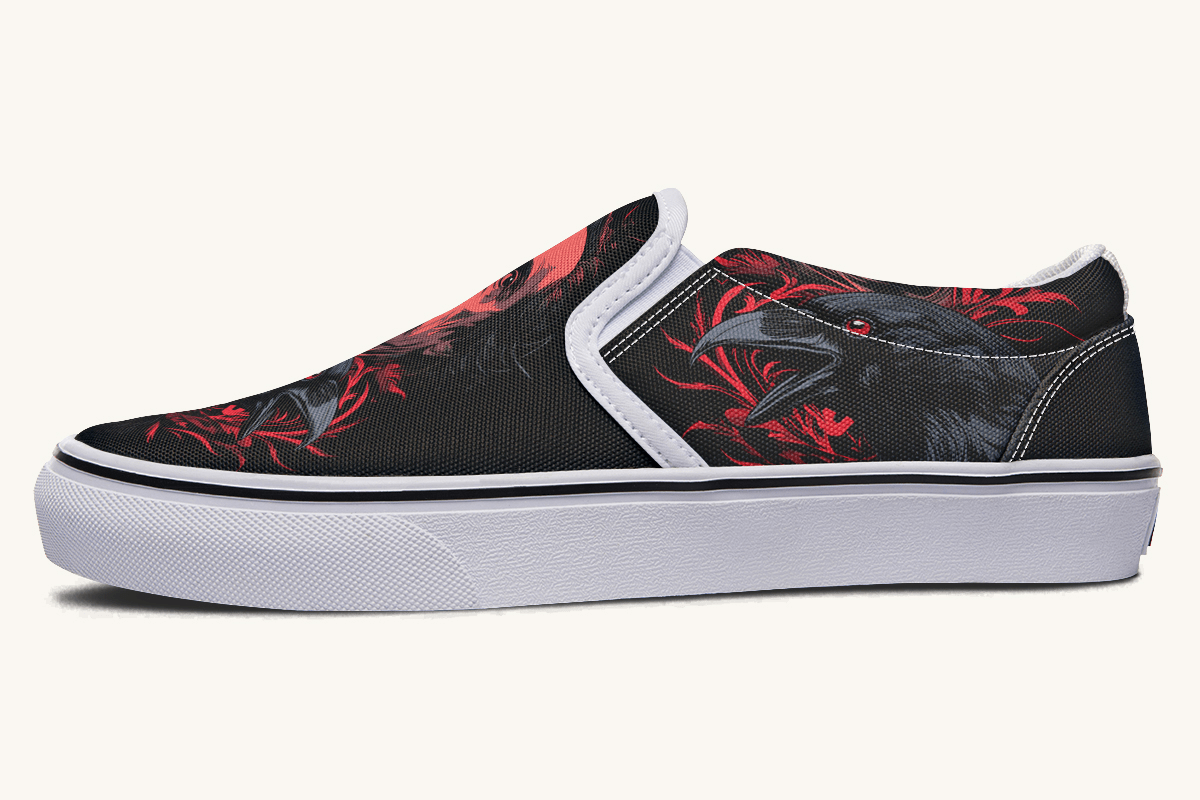 The Raven Slip On Shoes - Jaded Lament