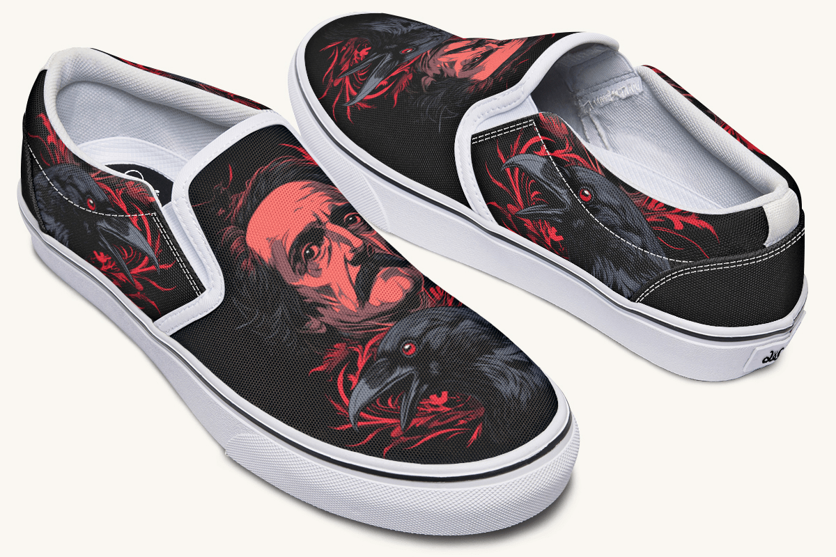 The Raven Slip On Shoes - Jaded Lament