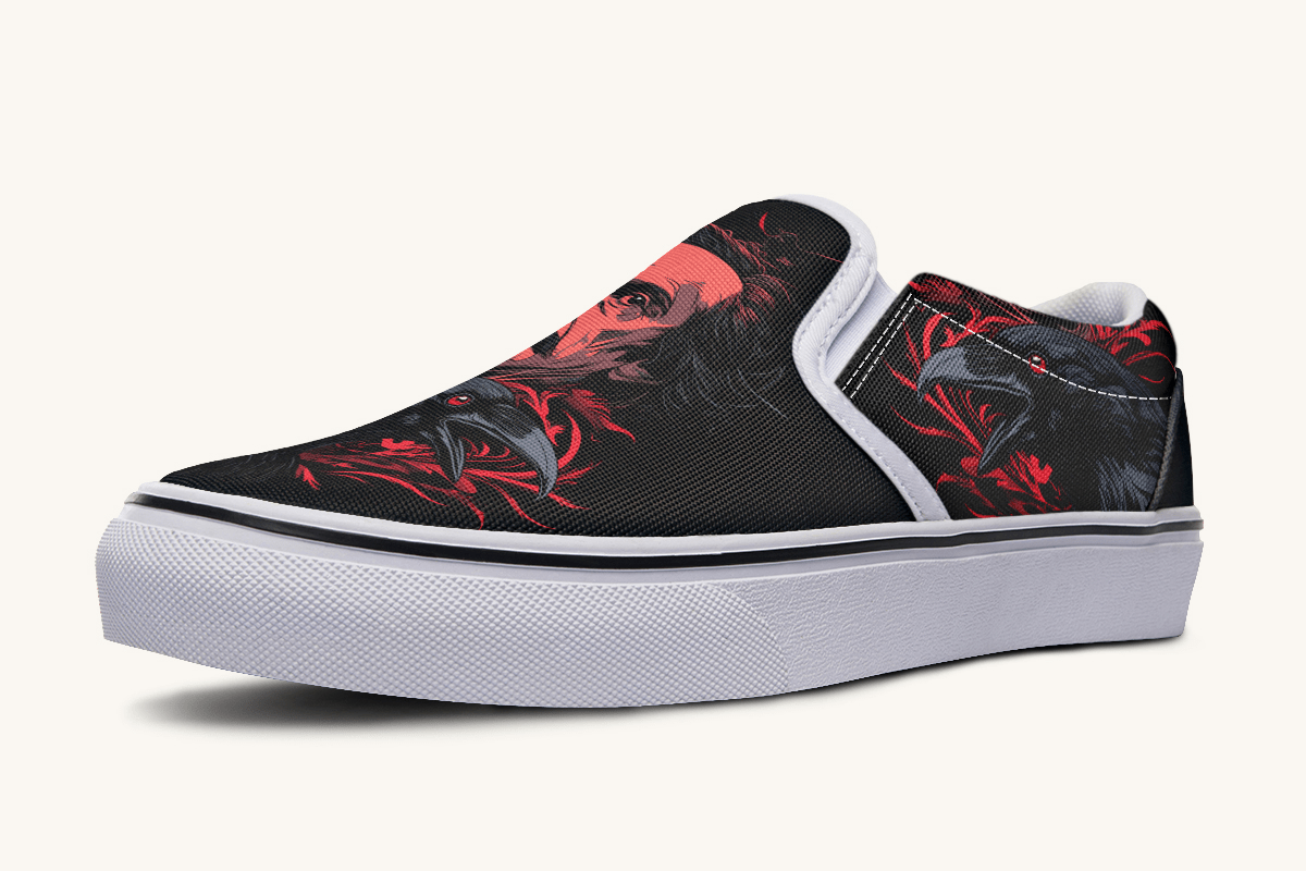 The Raven Slip On Shoes - Jaded Lament