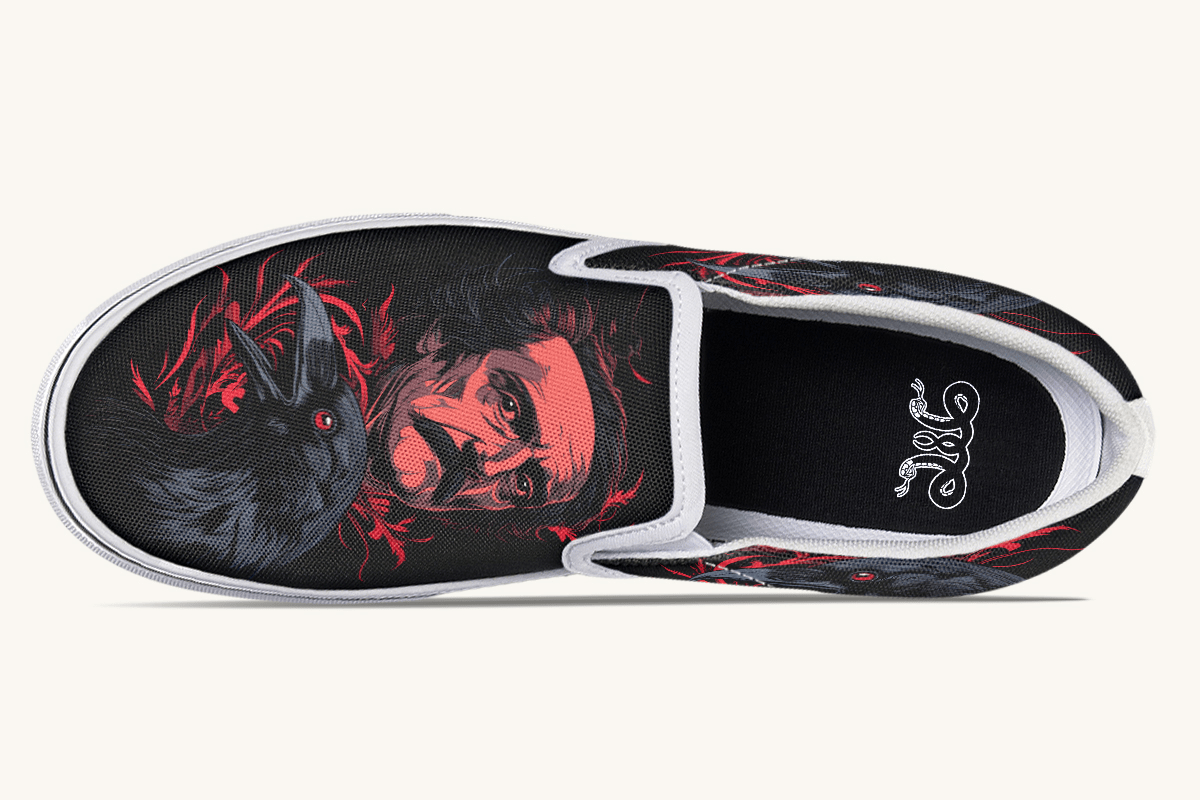 The Raven Slip On Shoes - Jaded Lament