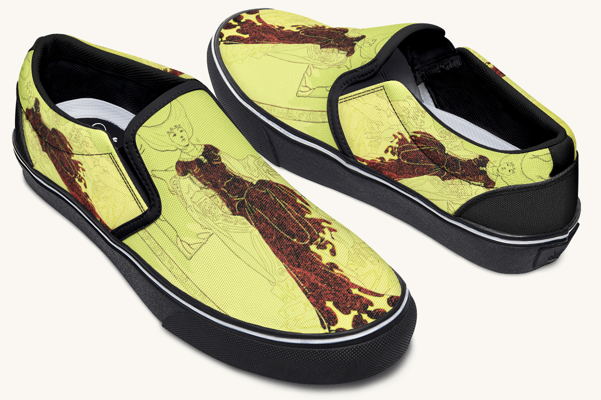 The Solemn Daughter Slip On Shoes - Jaded Lament