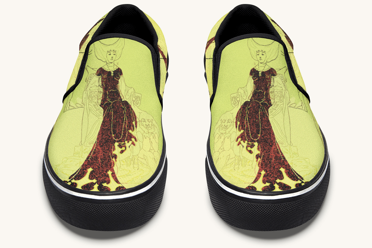 The Solemn Daughter Slip On Shoes - Jaded Lament