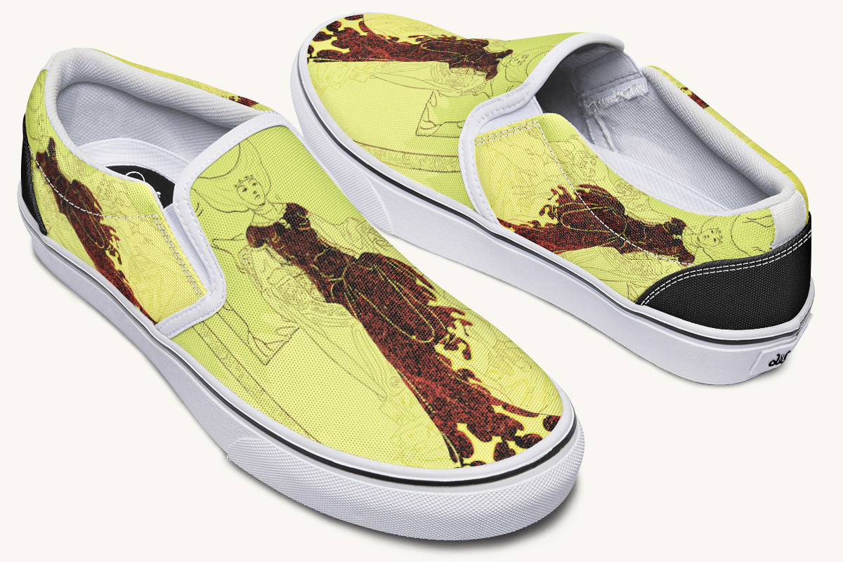 The Solemn Daughter Slip On Shoes - Jaded Lament
