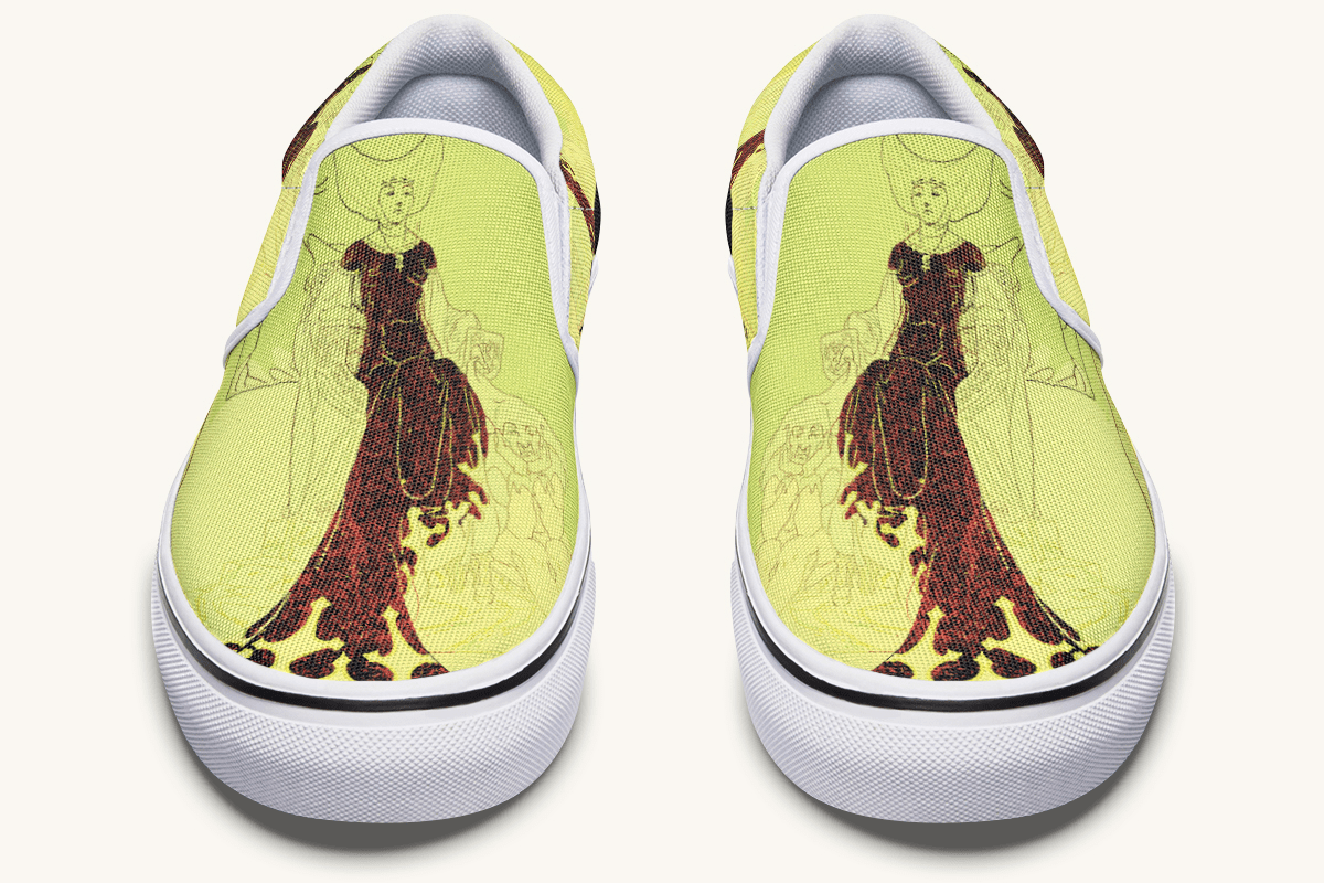 The Solemn Daughter Slip On Shoes - Jaded Lament