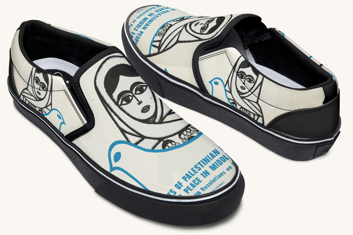 The Watching Woman Slip On Shoes - Jaded Lament