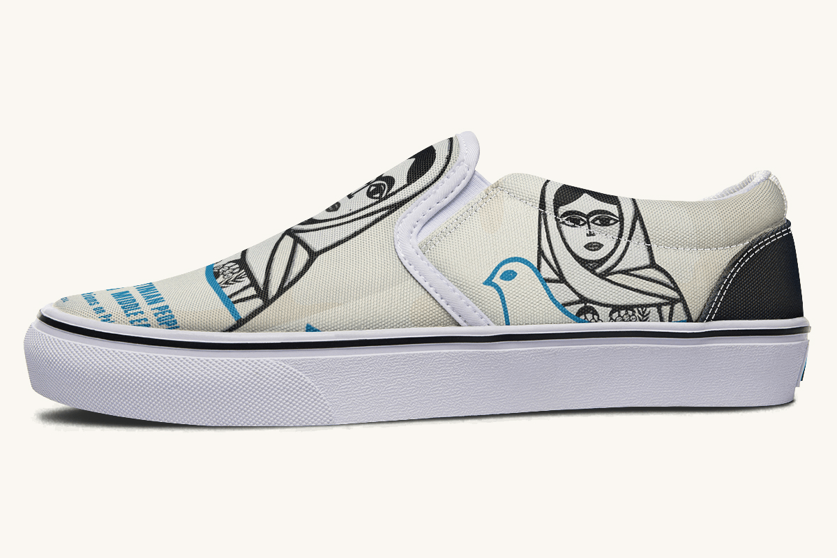 The Watching Woman Slip On Shoes - Jaded Lament