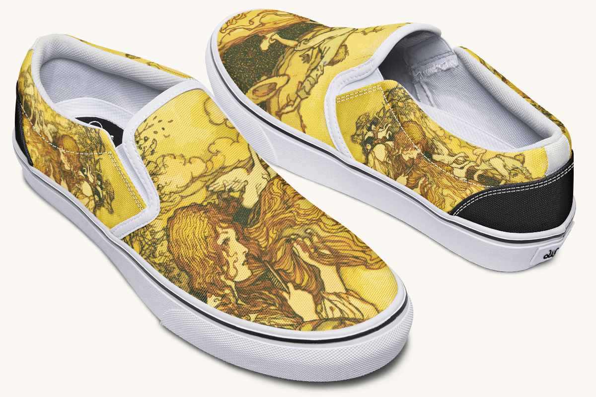 The Wild Daughter Slip On Shoes - Jaded Lament