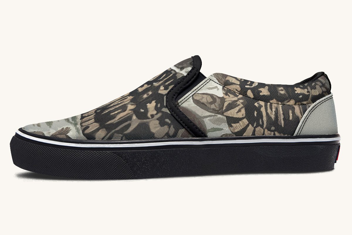 Turtle Time Desaturated Slip On Shoes - Jaded Lament