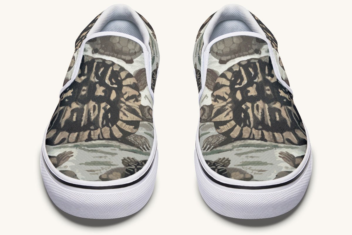 Turtle Time Desaturated Slip On Shoes - Jaded Lament