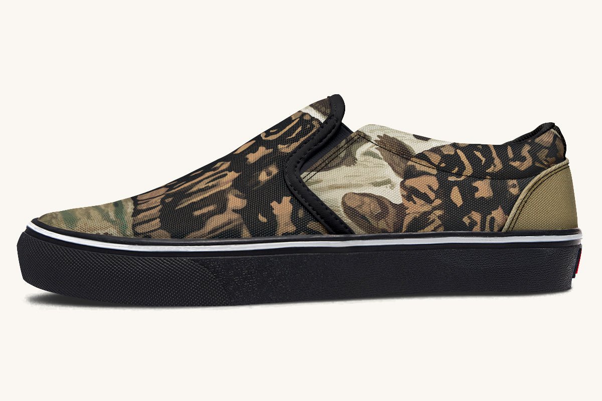 Turtle Time Vivid Slip On Shoes - Jaded Lament