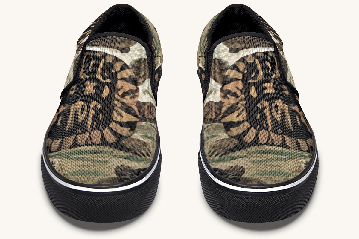 Turtle Time Vivid Slip On Shoes - Jaded Lament