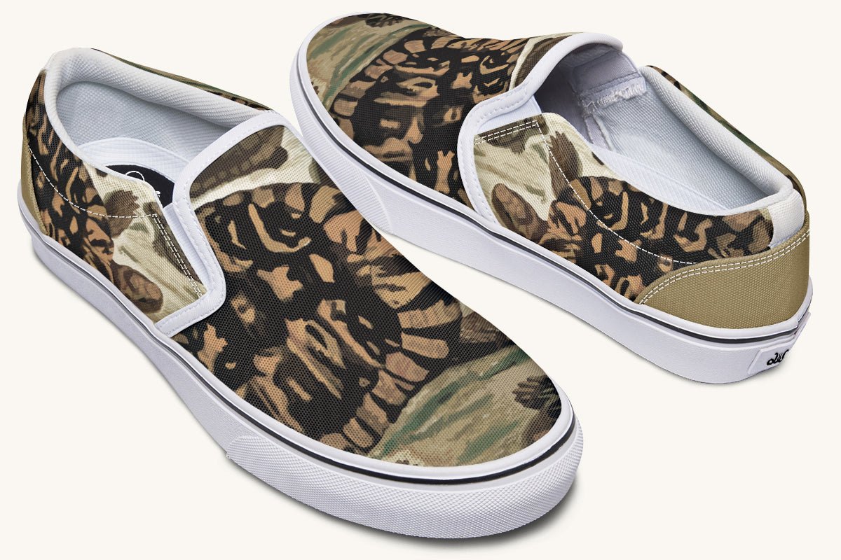 Turtle Time Vivid Slip On Shoes - Jaded Lament