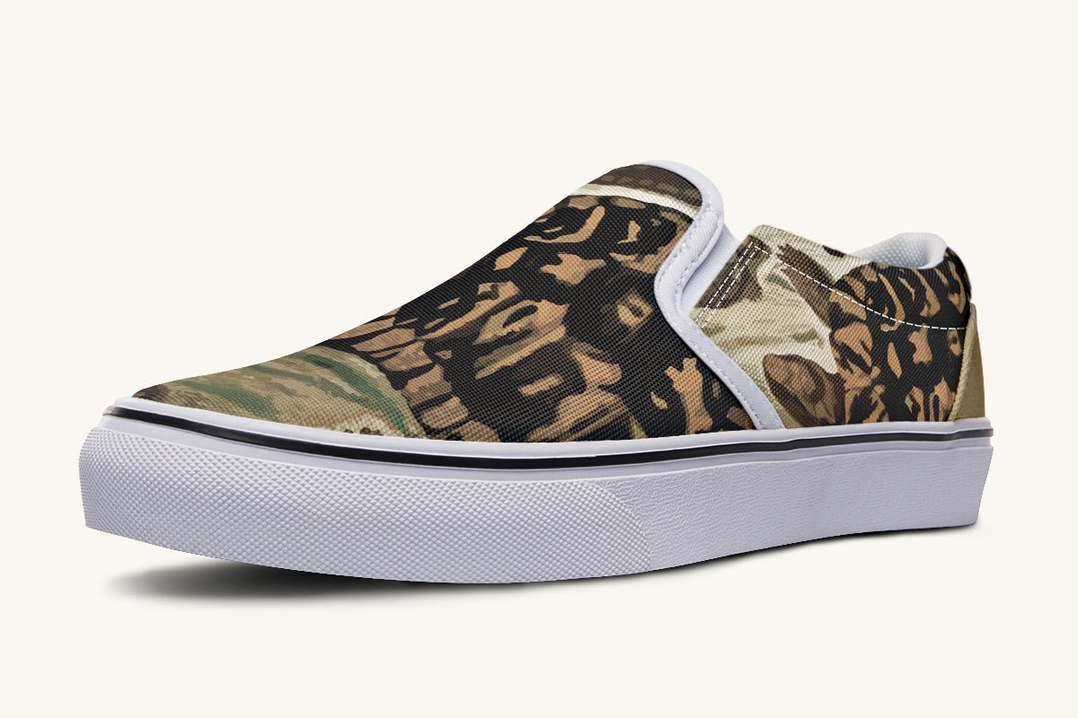 Turtle Time Vivid Slip On Shoes - Jaded Lament