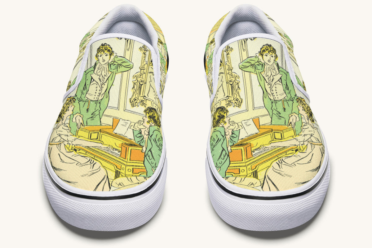 You Must Allow Me To Speak Slip On Shoes - Jaded Lament