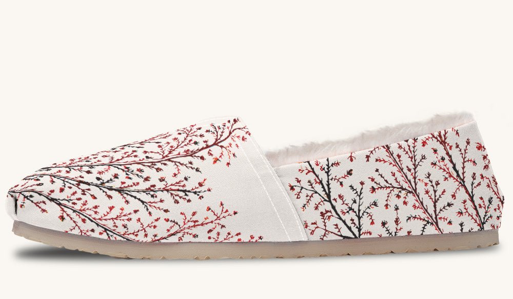 A Delicate Breath Red Winter Casual Shoes - Jaded Lament