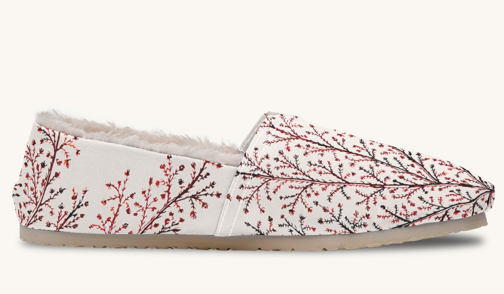 A Delicate Breath Red Winter Casual Shoes - Jaded Lament