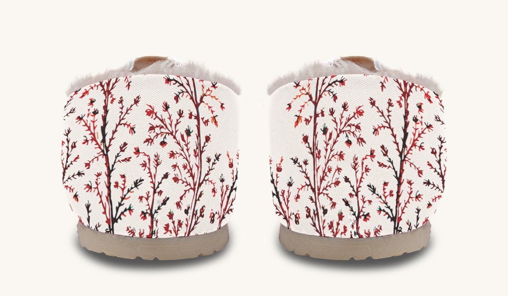 A Delicate Breath Red Winter Casual Shoes - Jaded Lament