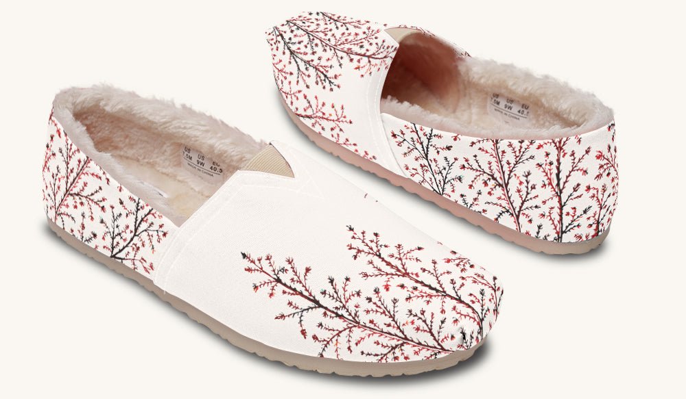 A Delicate Breath Red Winter Casual Shoes - Jaded Lament
