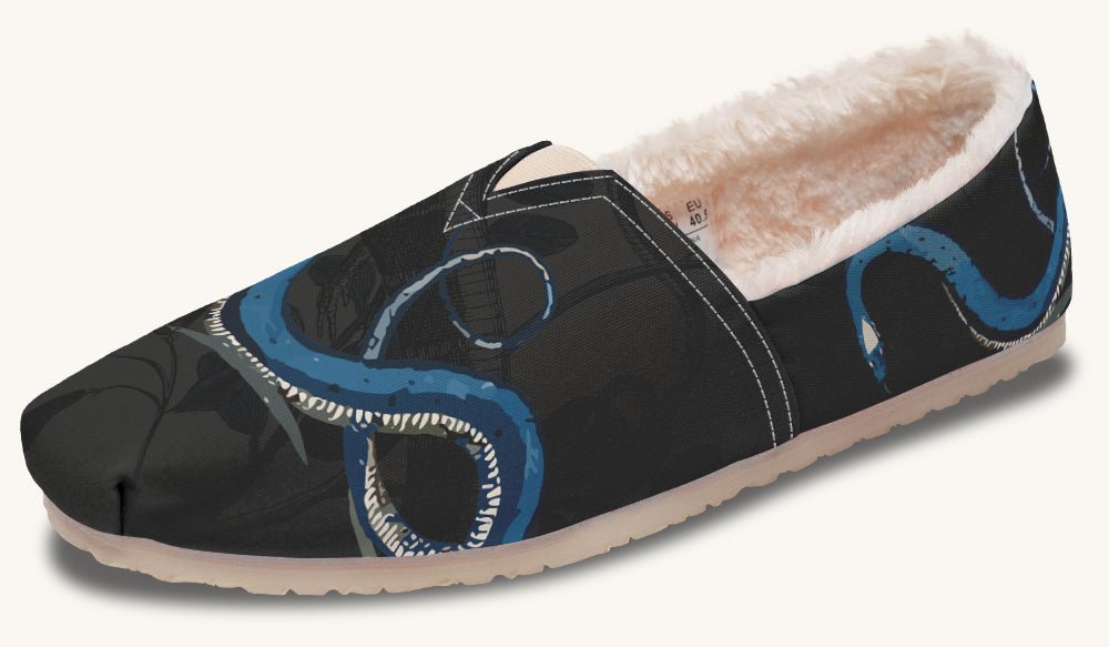 Blue Snake Black Winter Casual Shoes - Jaded Lament