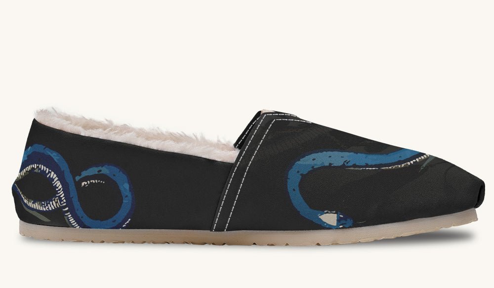 Blue Snake Black Winter Casual Shoes - Jaded Lament