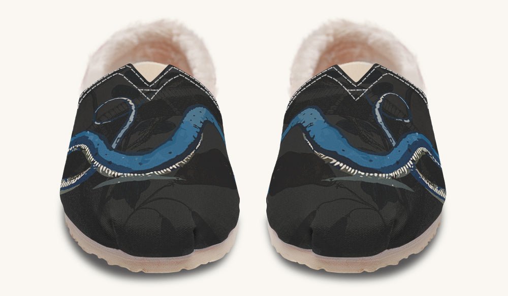 Blue Snake Black Winter Casual Shoes - Jaded Lament