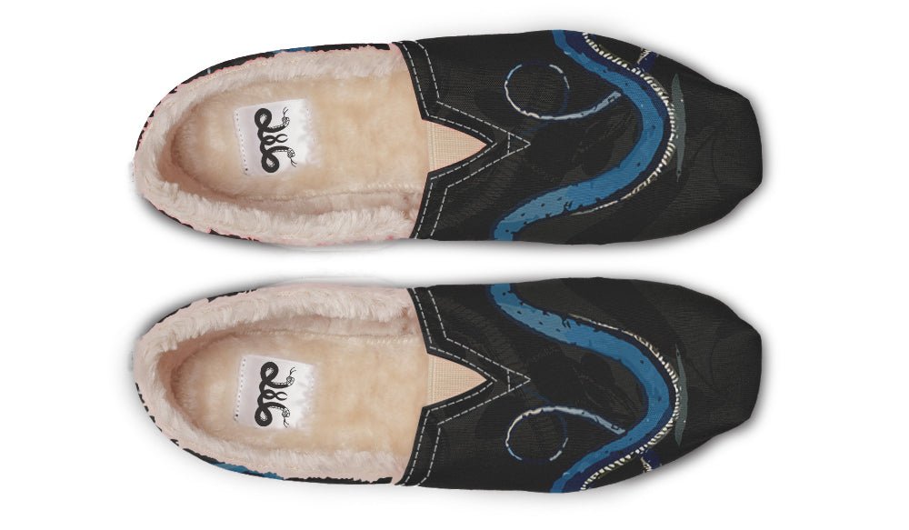 Blue Snake Black Winter Casual Shoes - Jaded Lament