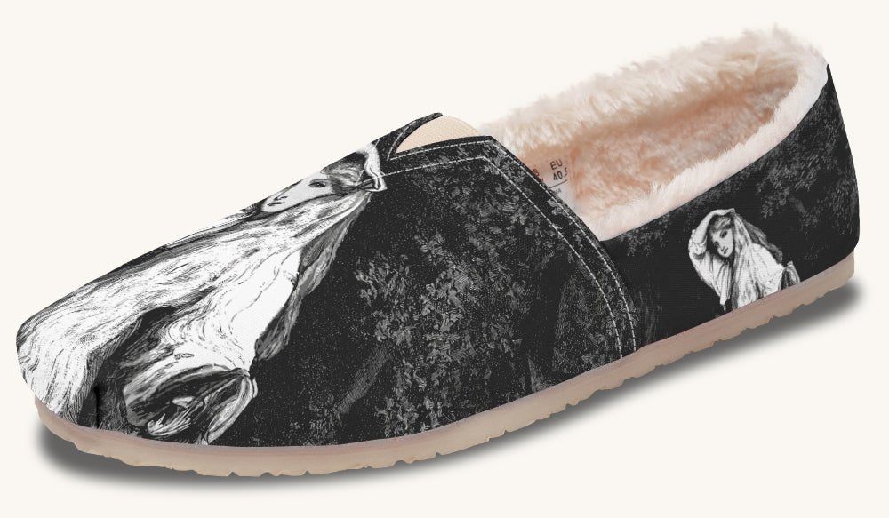 She Watched The Bones Sink Black Winter Casual Shoes - Jaded Lament