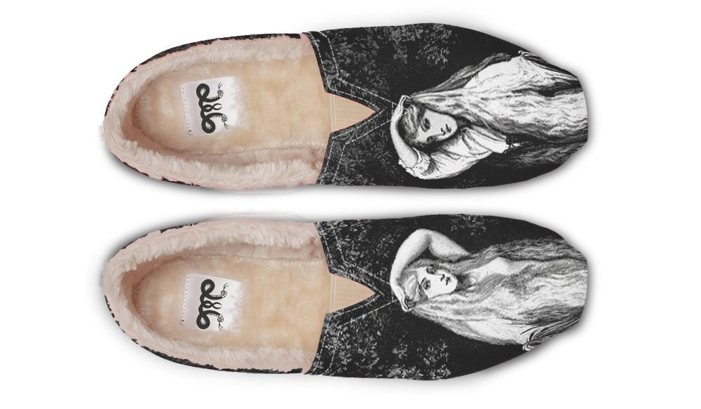 She Watched The Bones Sink Black Winter Casual Shoes - Jaded Lament