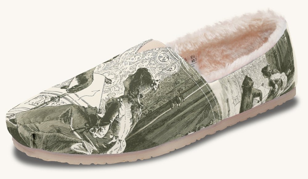 The Bear Shall Be Thy Choice Cream Winter Casual Shoes - Jaded Lament