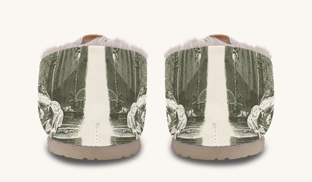 The Bear Shall Be Thy Choice Cream Winter Casual Shoes - Jaded Lament