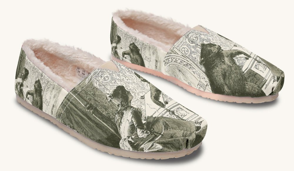 The Bear Shall Be Thy Choice Cream Winter Casual Shoes - Jaded Lament