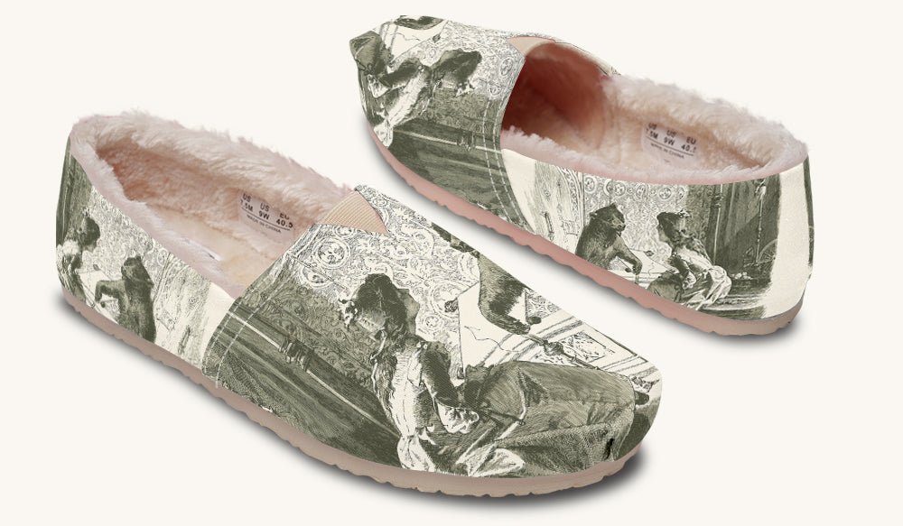 The Bear Shall Be Thy Choice Cream Winter Casual Shoes - Jaded Lament