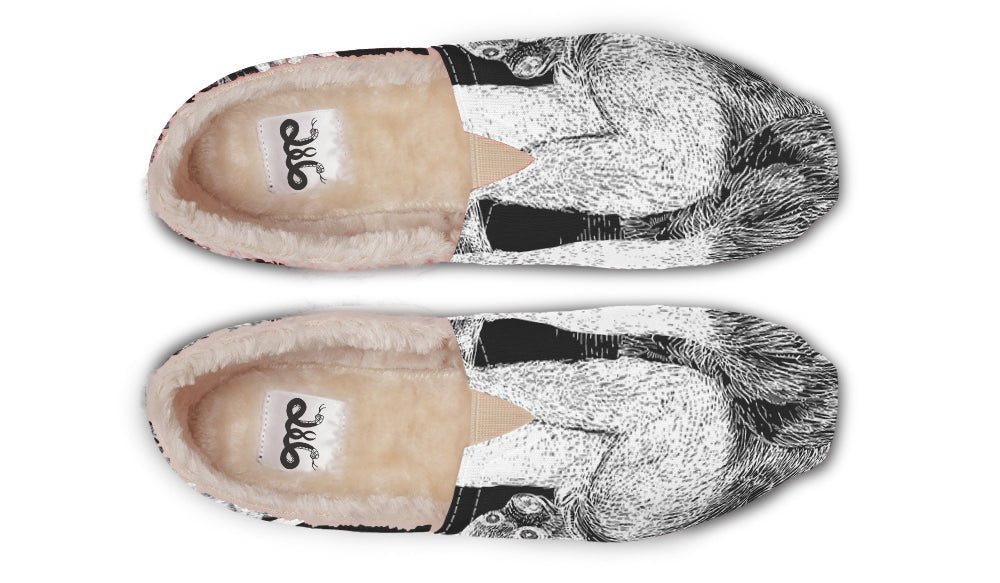 The Sloth Stays White Black Winter Casual Shoes - Jaded Lament