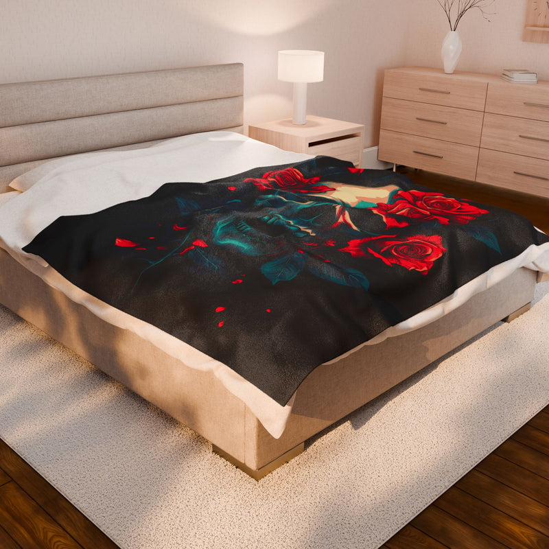 Roses "Love You to Death" Blanket - Jaded Lament