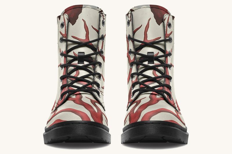A Bloodroot Coral Sea Boots - Jaded Lament