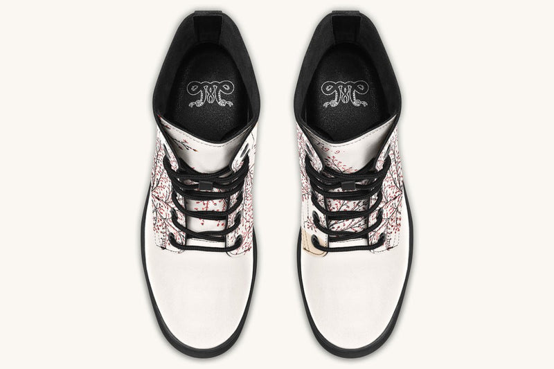 A Delicate Breath Red Boots - Jaded Lament