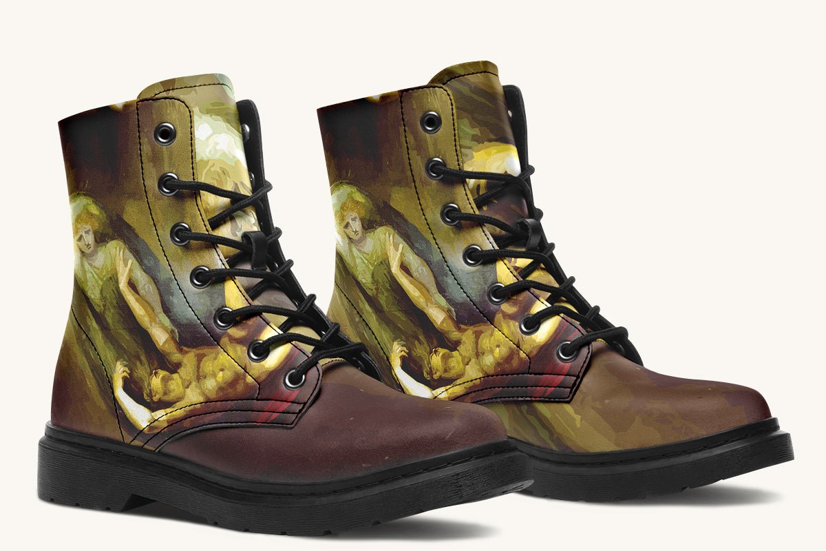 Achilles Weeps for Patroclus Boots - Jaded Lament
