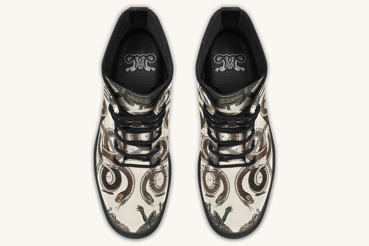 An Arrangement of Frogs and Snakes Boots - Jaded Lament