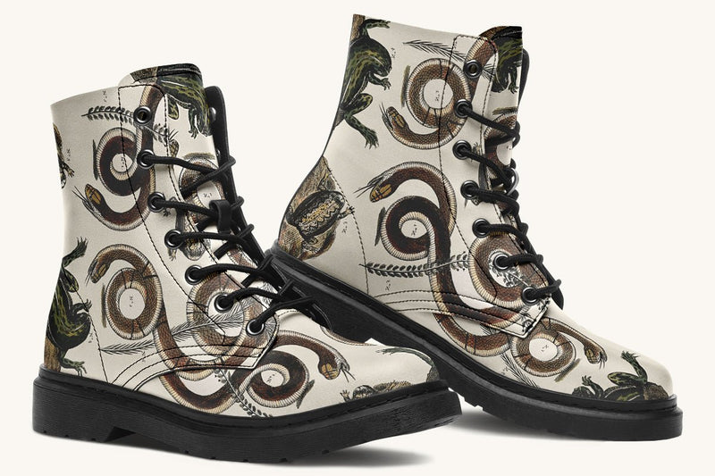 An Arrangement of Frogs and Snakes Boots - Jaded Lament
